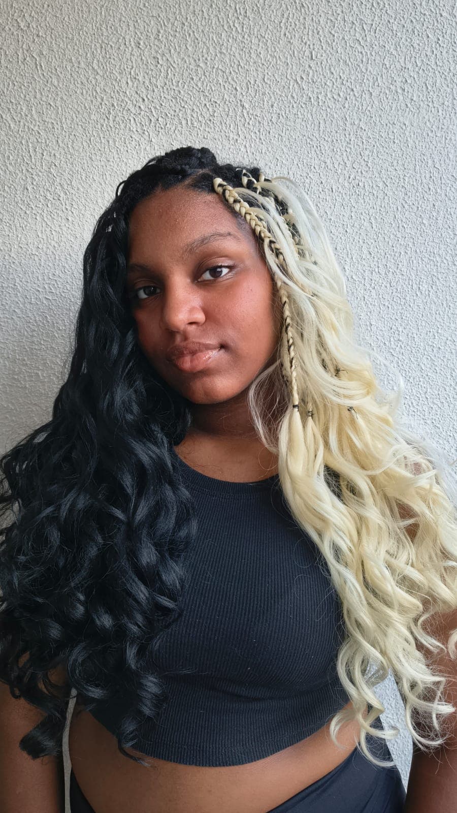 Boho French Curls feita pela Malu Braid