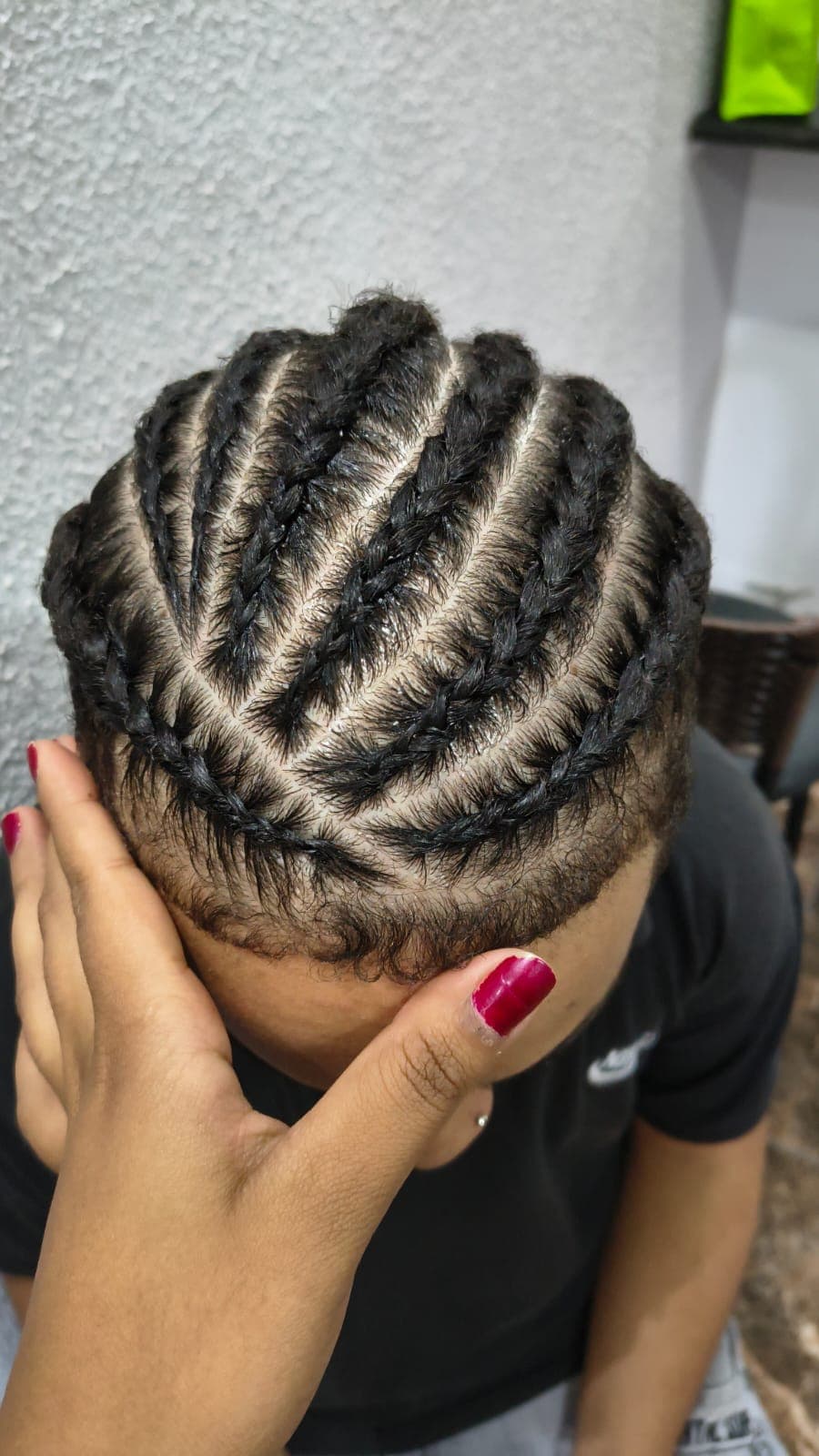 Trança Nagô feita pela Malu Braid